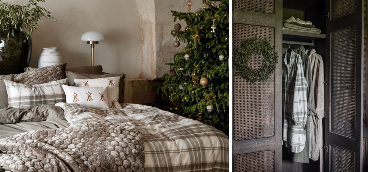 Weihnachtsstimmung im Schlafzimmer