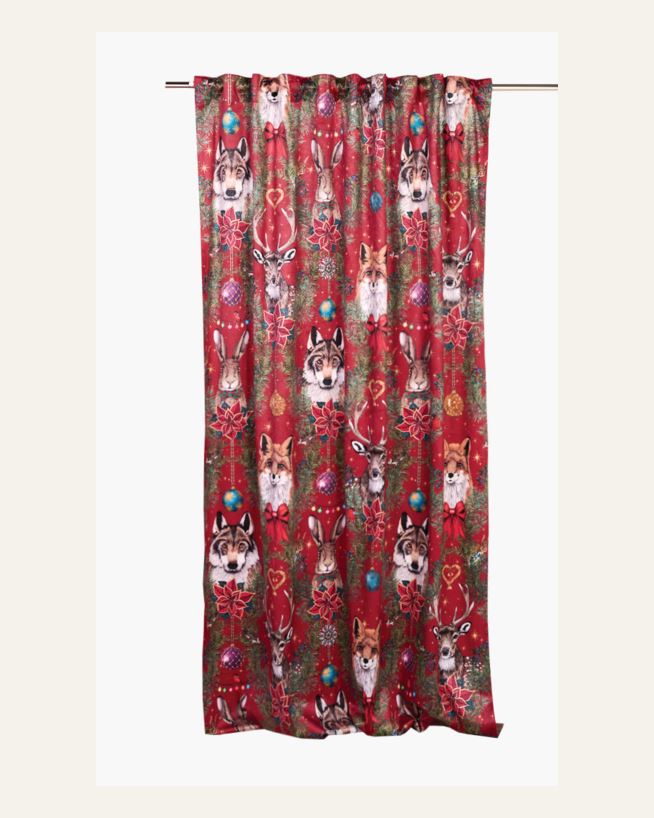 Vorhang Multi/Rot - 140x240 cm Multi/Rot - 1
