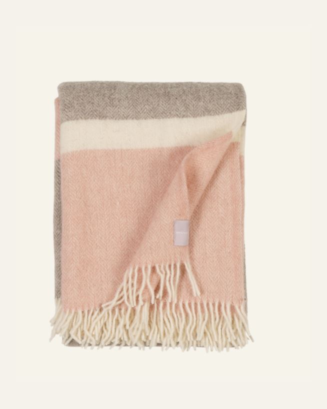 Wolldecke Multi/Pink - 130x170 cm Multi/Pink - 1