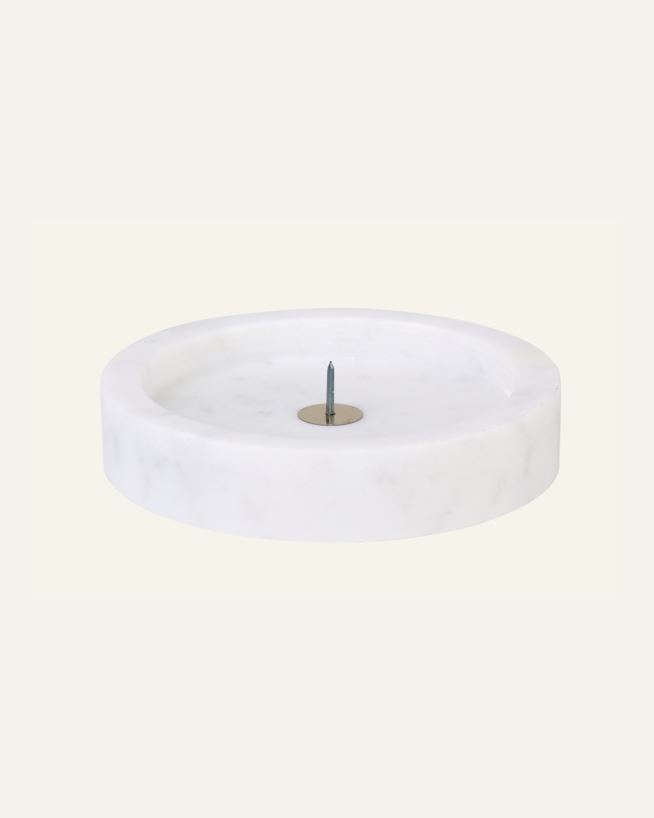 Kerzenhalter Weiß - ø10x2 cm Weiß - 1