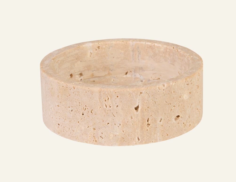 Kerzenhalter Beige - ø10x3,5 cm Beige - 1