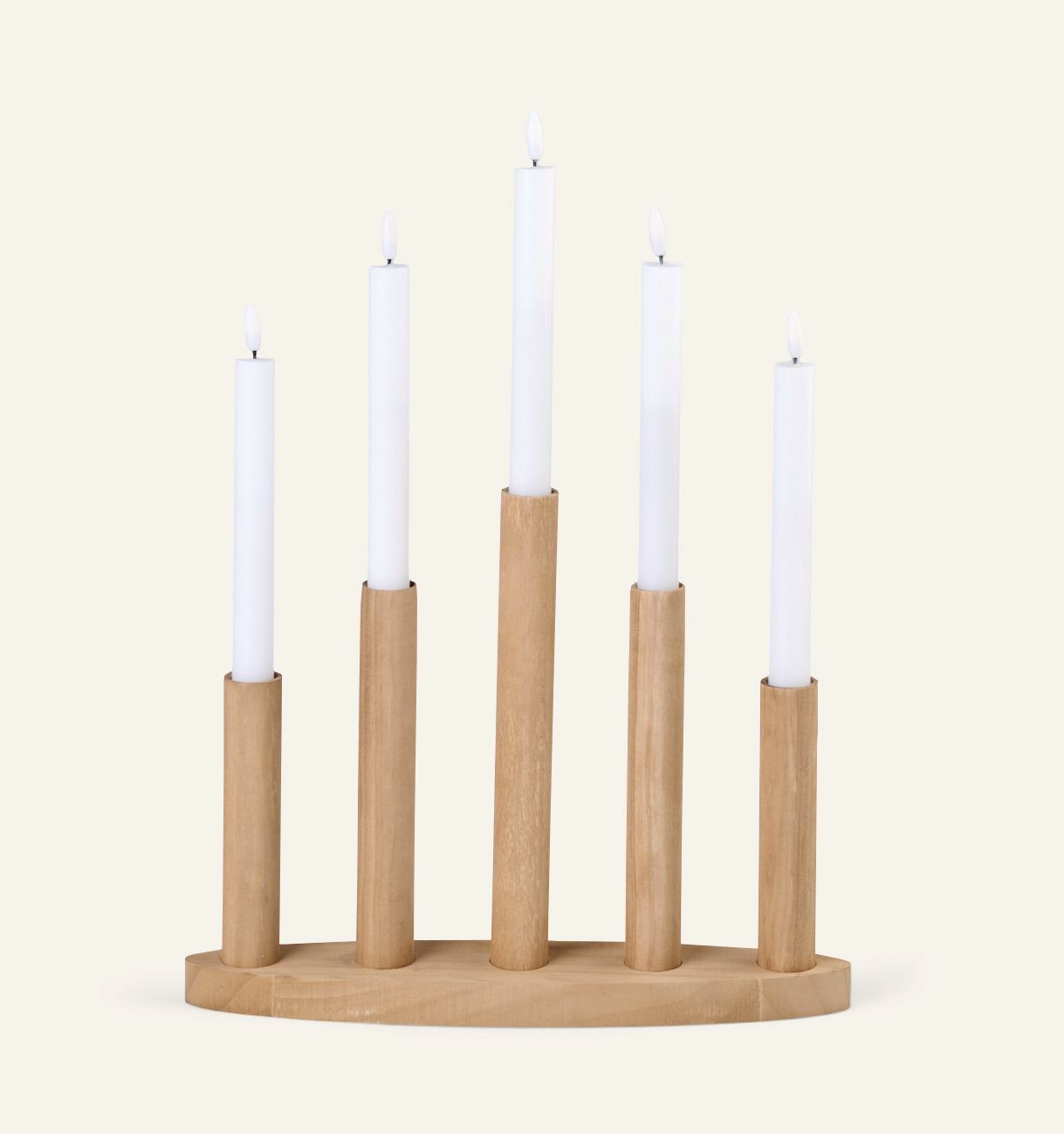 Adventskerzenhalter Natur - 34x7x47 cm Natur - 1