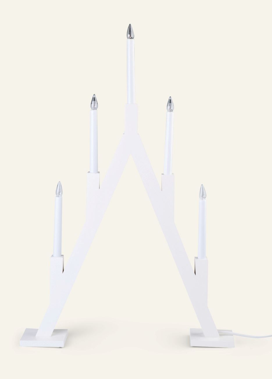 Adventskerzenhalter Weiß - 52x8x76,5 cm Weiß - 1