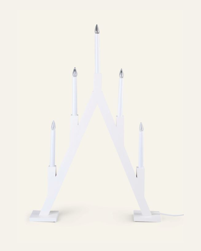 Adventskerzenhalter Weiß - 52x8x76,5 cm Weiß - 1