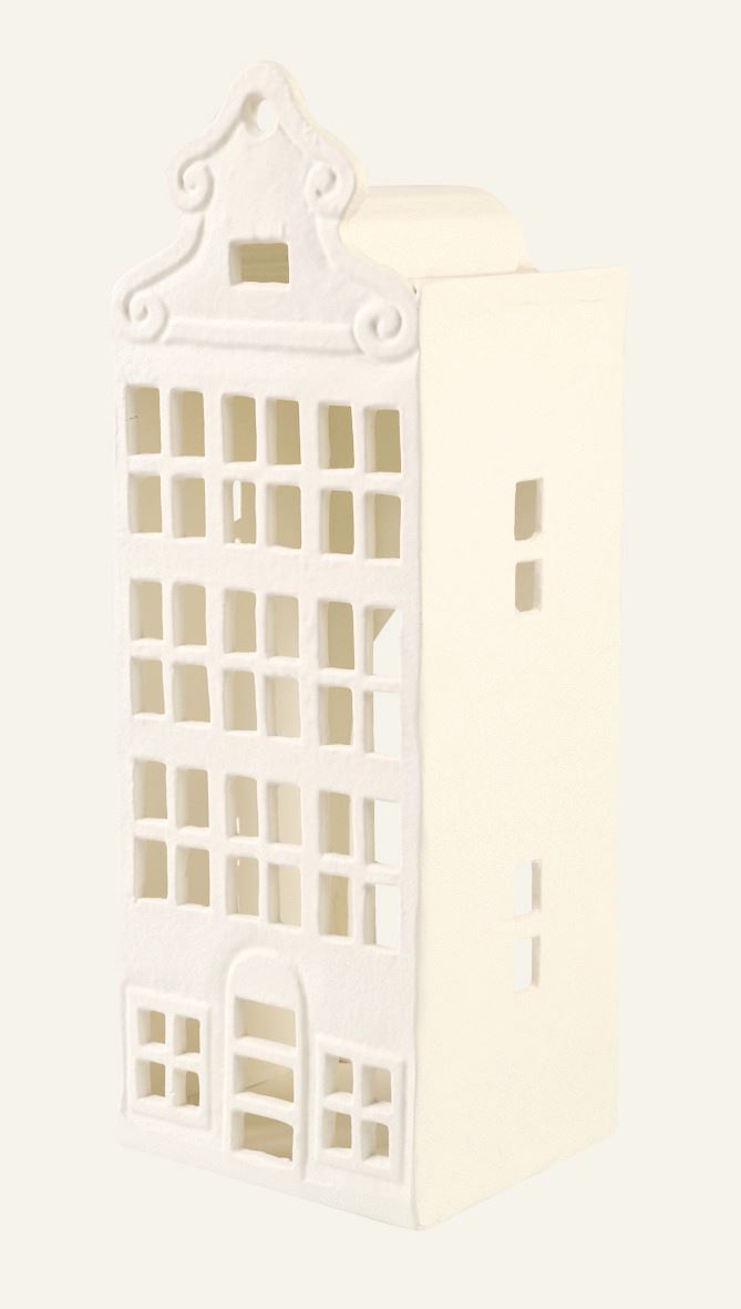 Teelichthalter Weiß - 14x12x39 cm Weiß - 1