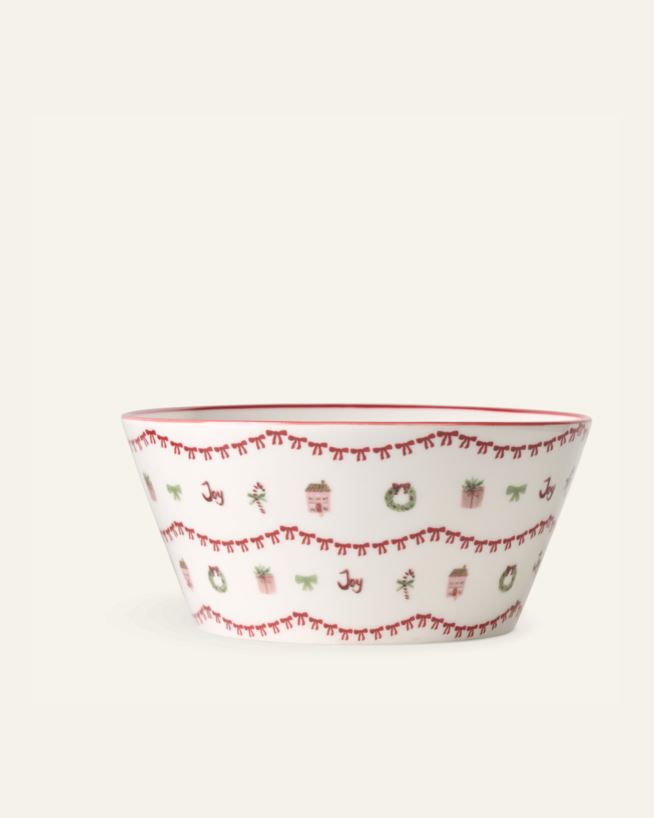 Schüssel Multi/Rot - ø13,8 h6,3 cm Multi/Rot - 1