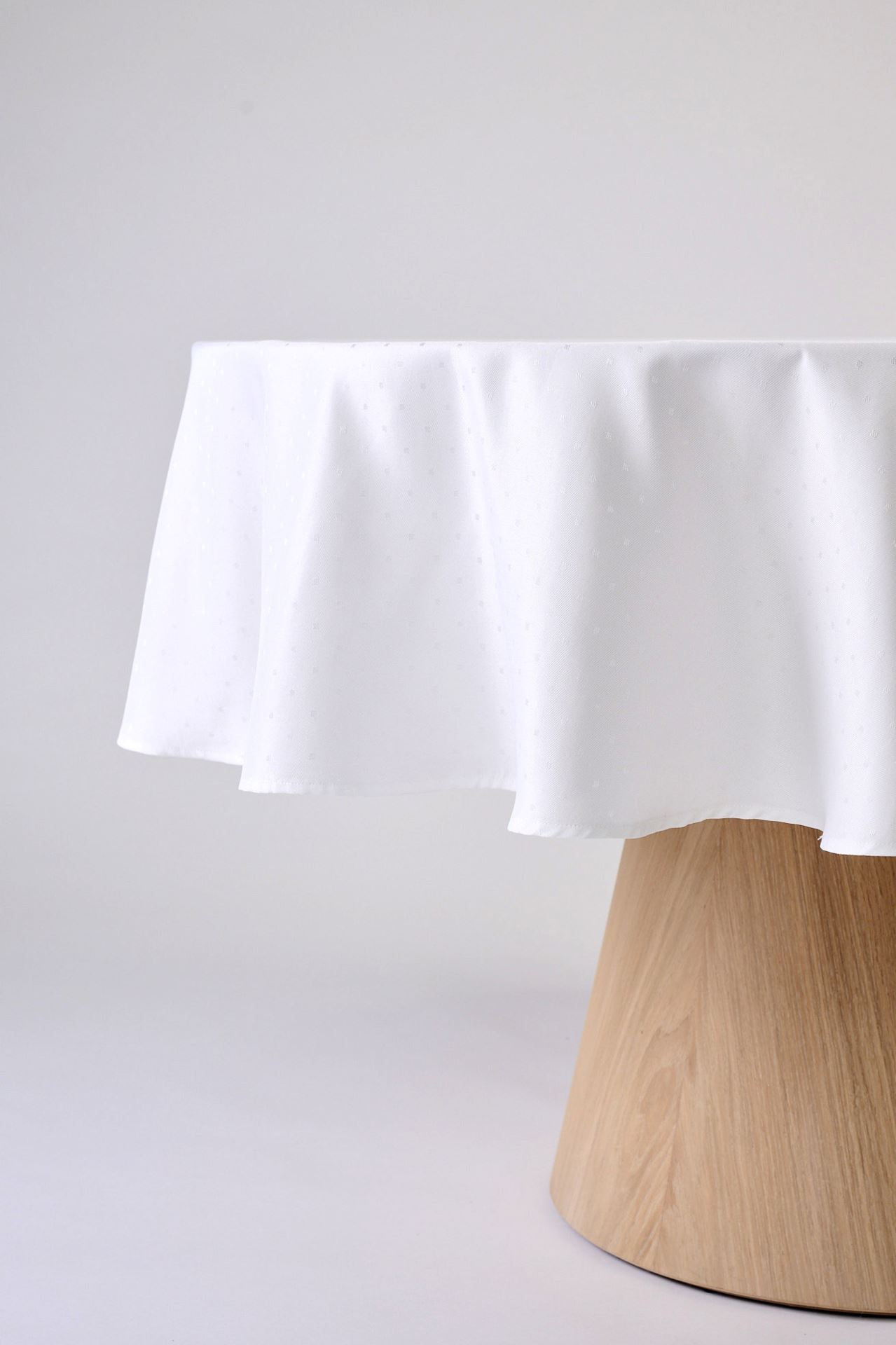 Runde Tischdecke Weiß - ø180 cm Weiß - 1