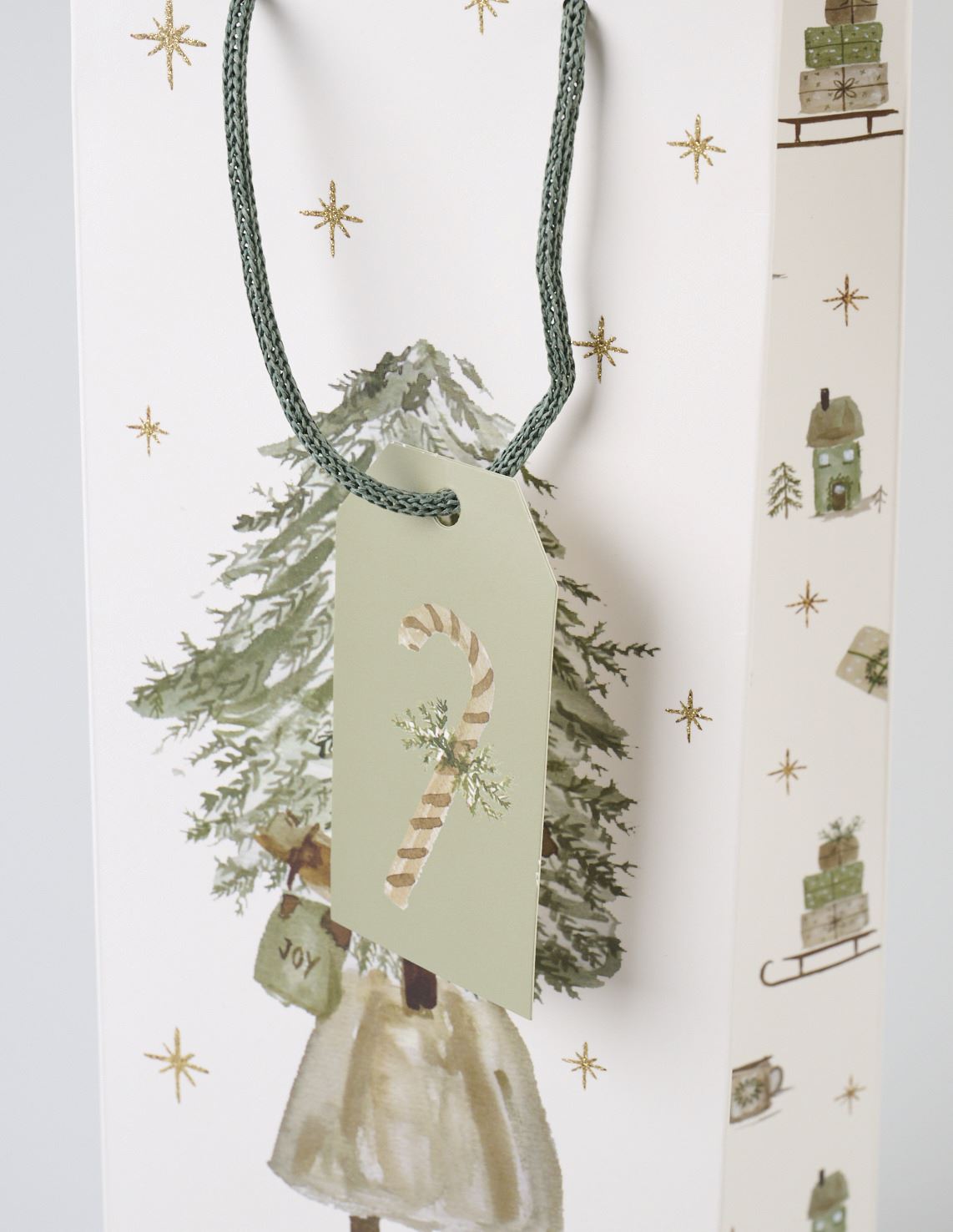 Geschenktüte für Flaschen Multi/Grün - 2