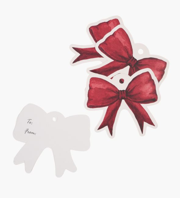 Geschenkanhänger 6 Stück Rot - 2