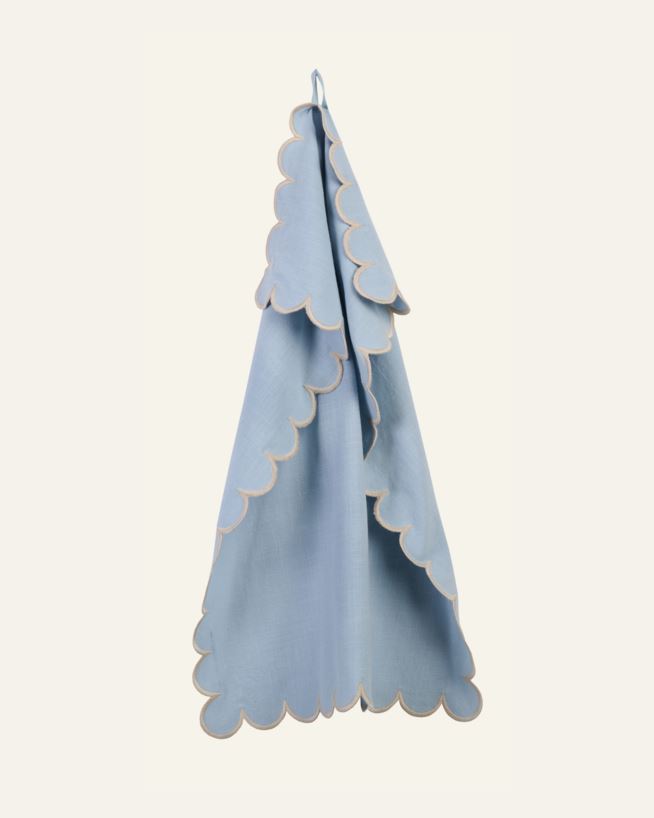 Geschirrtuch Grau-blau - 70x50 cm Grau-blau - 1