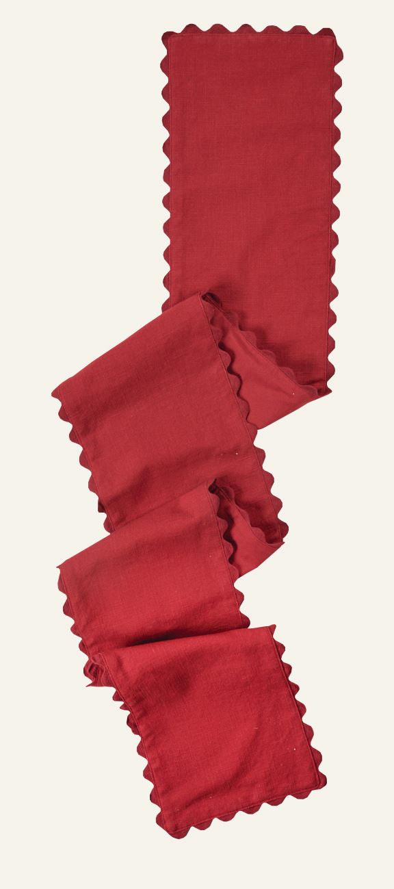 Tischläufer Rot - 20x180 cm Rot - 1
