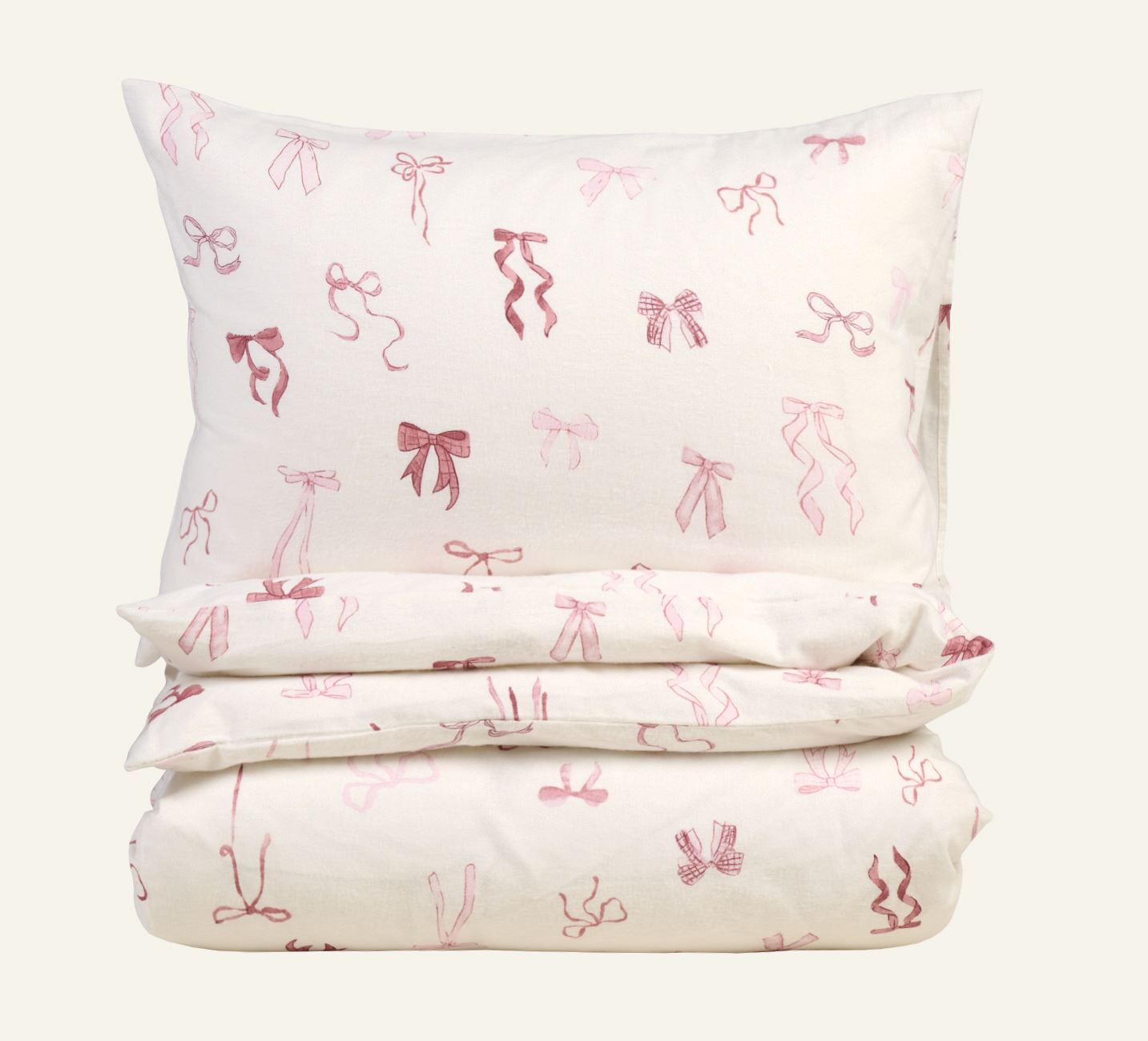 Flanellbettwäsche Multi/Pink - 135x200+80x80 cm Multi/Pink - 1
