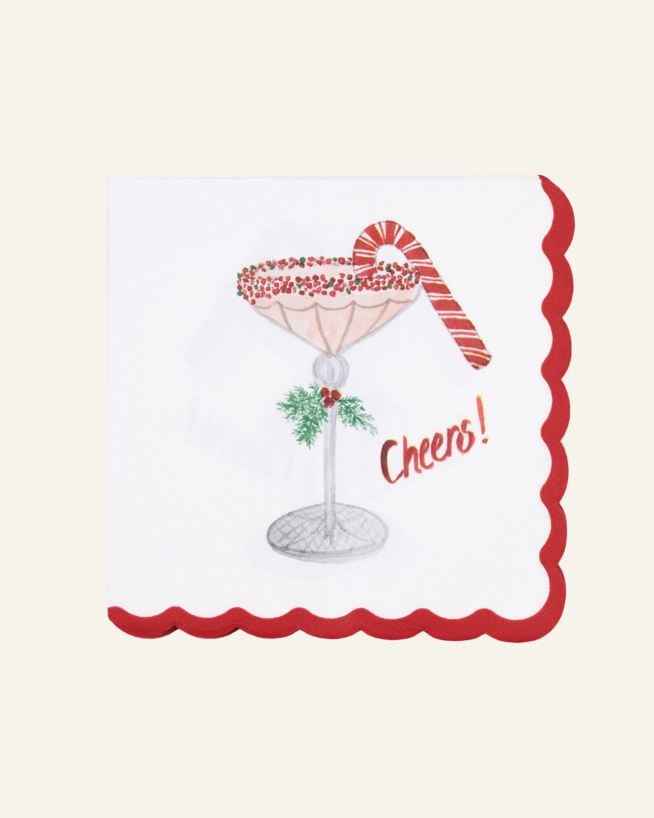 Papierservietten Multi/Rot - 33x33 cm Multi/Rot - 1