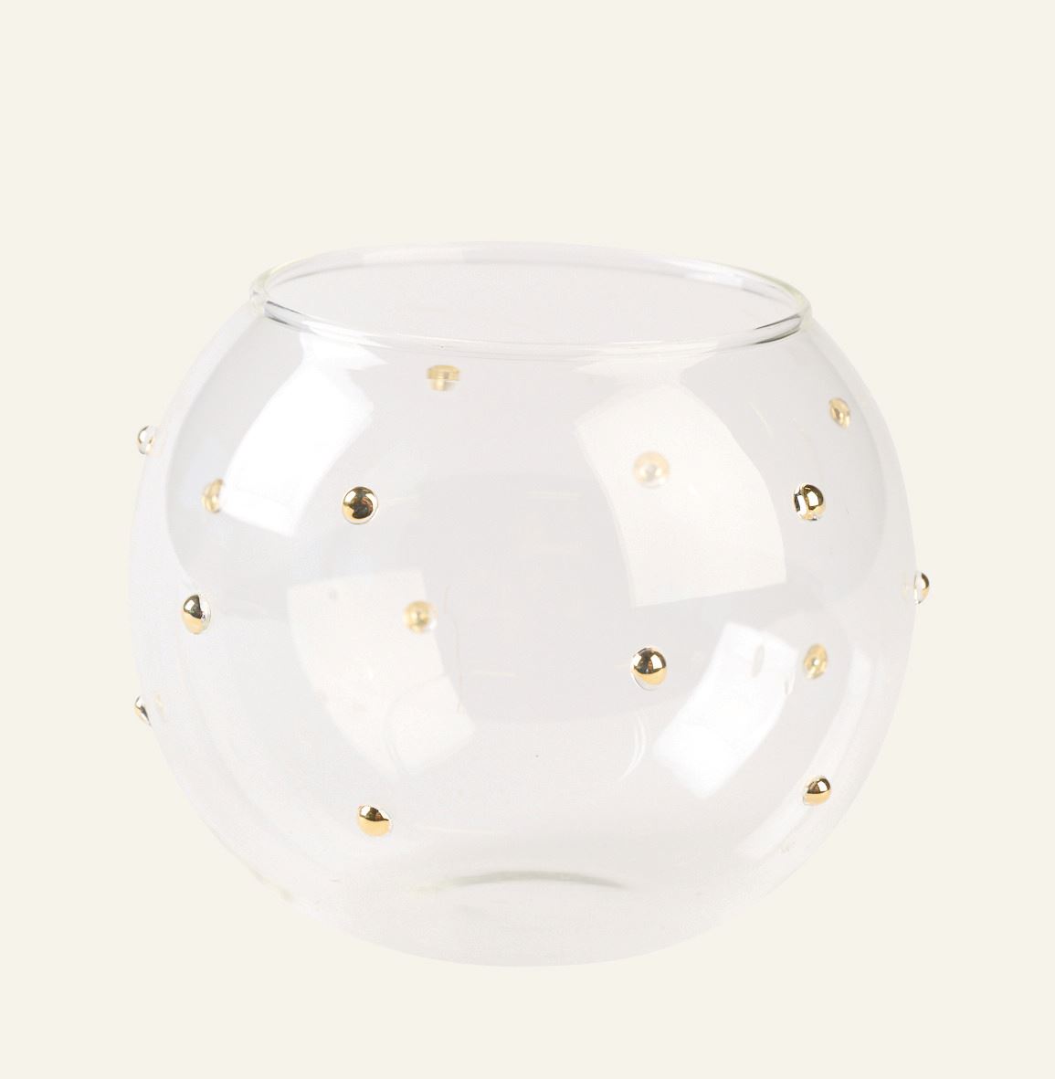 Teelichthalter Transparent - 10x10x8 cm Transparent - 1