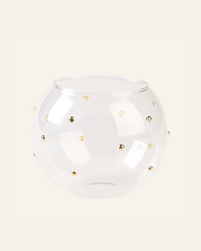 Teelichthalter Transparent - 10x10x8 cm Transparent - 1