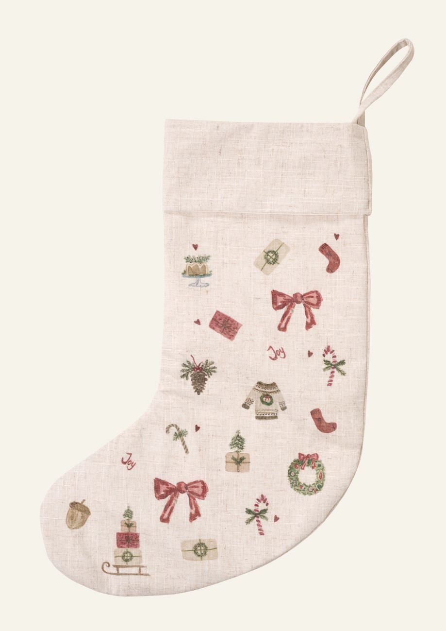 Weihnachtsstrumpf Multi/Rot - 35x50 cm Multi/Rot - 1