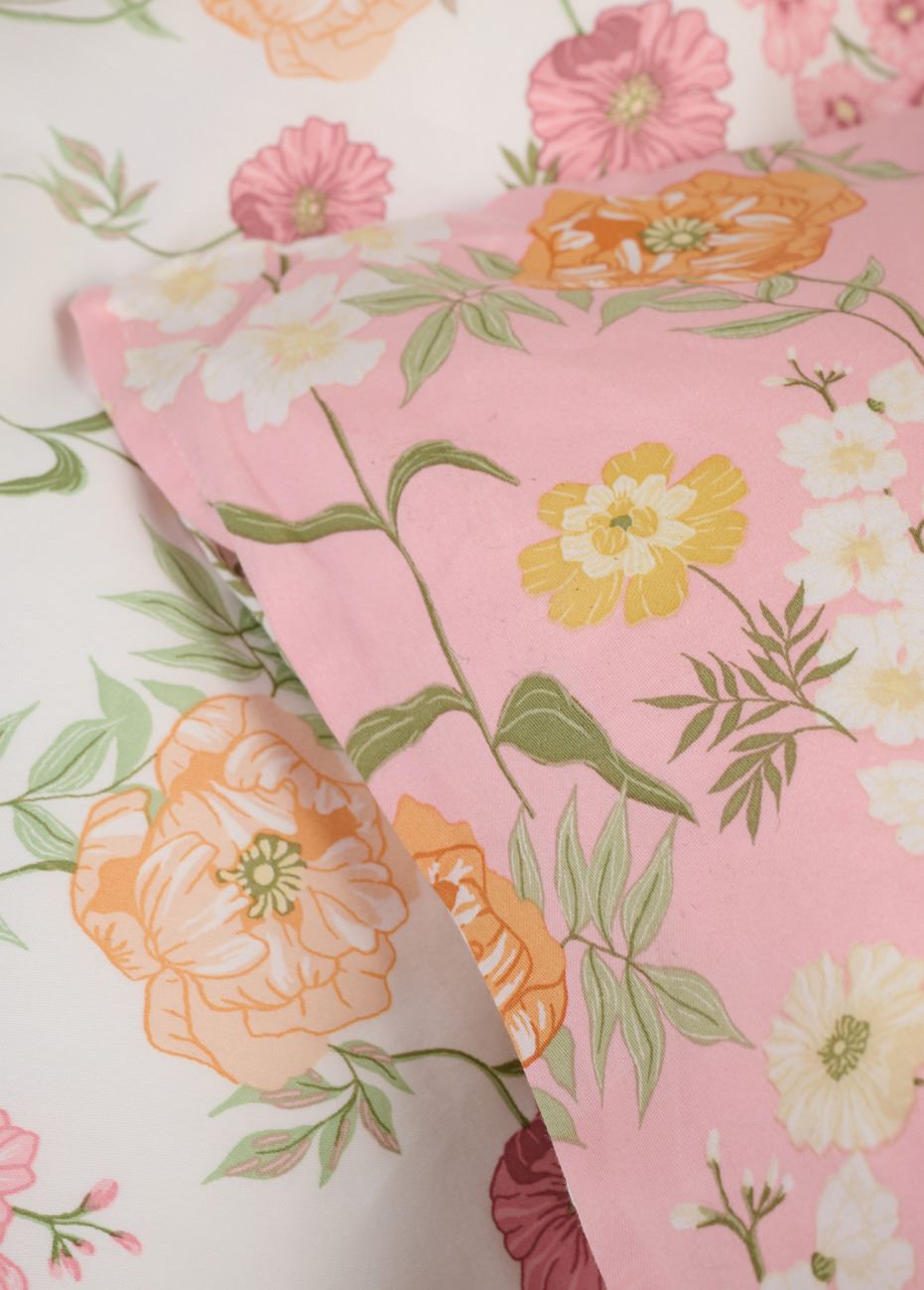Satin-Bettwäsche Multi/Pink - 2