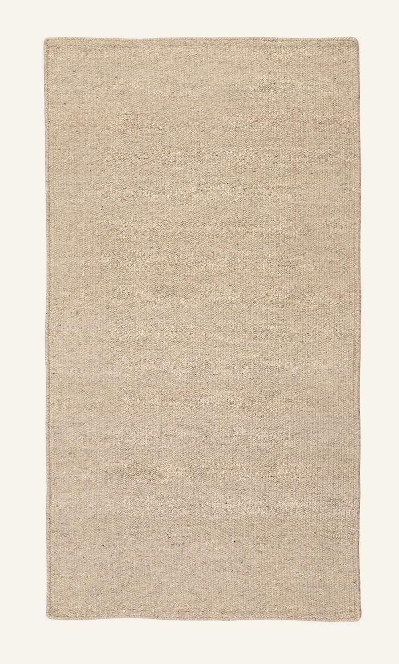 Wollteppich Beige - 80x150 cm Beige - 1