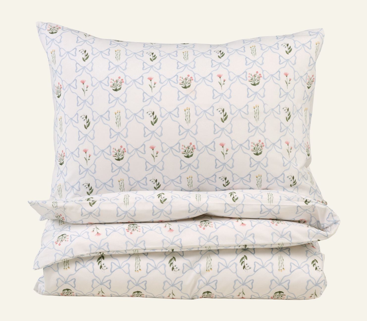 Baumwollbettwäsche Multi/Blue - 135x200+80x80 cm Multi/Blue - 1