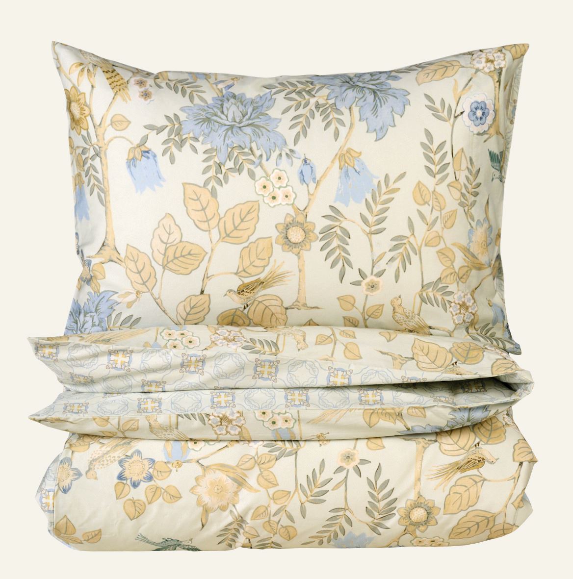 Satin-Bettwäsche Multi/Grün - 135x200+80x80 cm Multi/Grün - 1