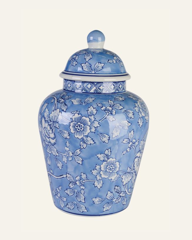 Dekorative Urne Multi/Blue - 21x21x34 cm Multi/Blue - 1