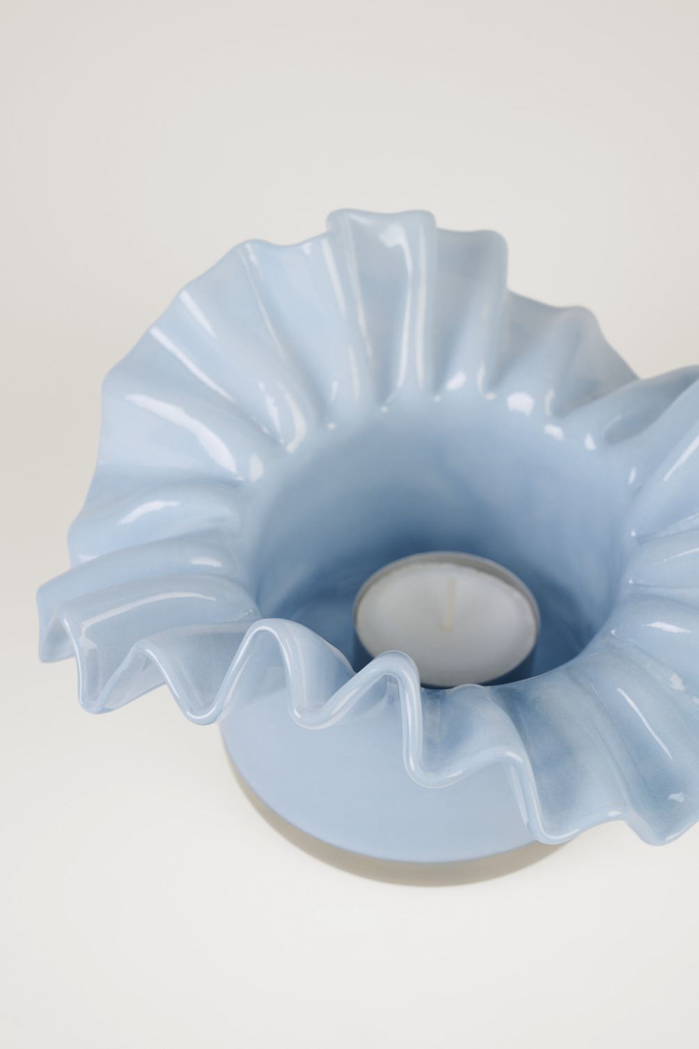 Teelichthalter Hellblau - 2
