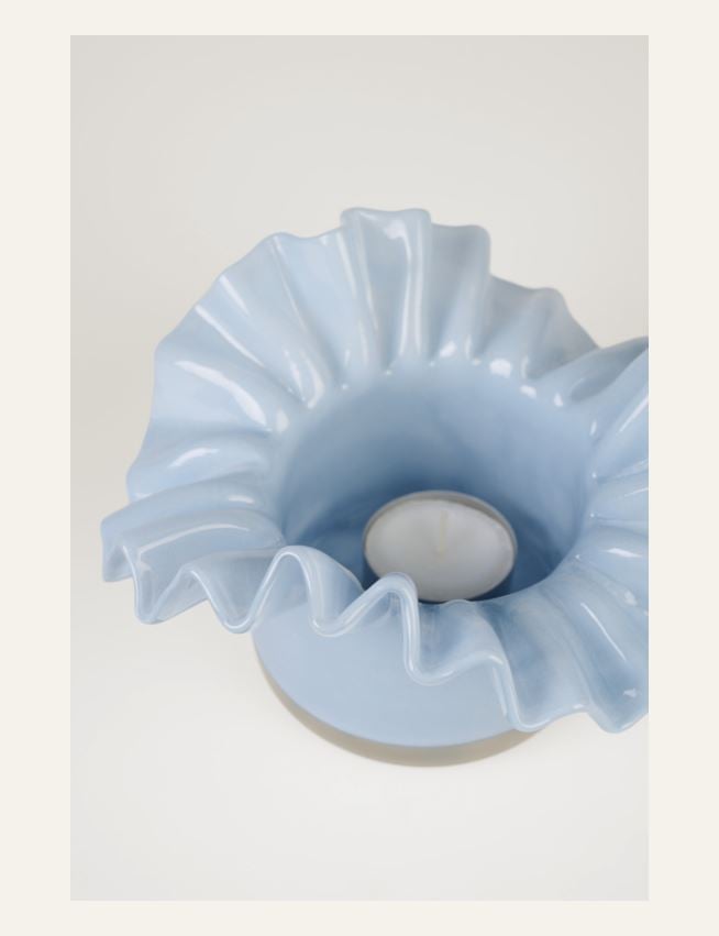 Teelichthalter Hellblau - 2