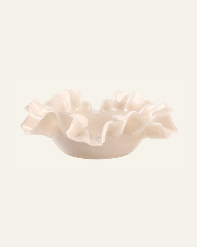 Teelichthalter Hellbeige - 19,5x19,5x6 cm Hellbeige - 1