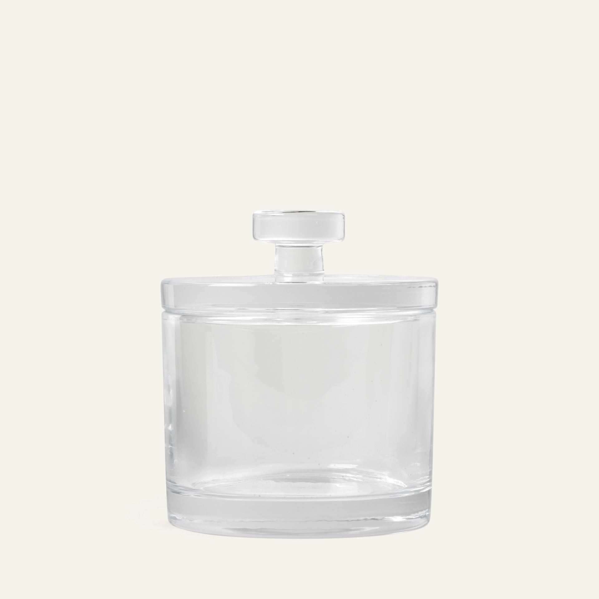 Glasgefäß mit Deckel Transparent - 7x7x13 cm Transparent - 1