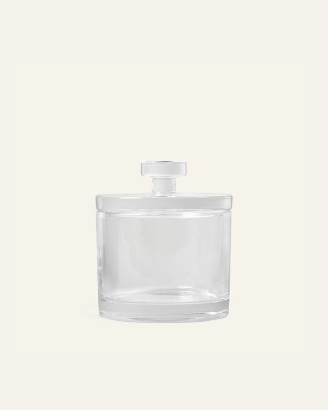 Glasgefäß mit Deckel Transparent - 7x7x13 cm Transparent - 1
