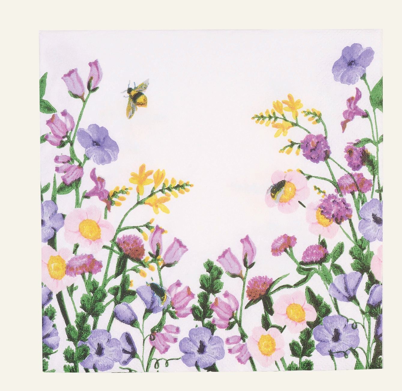 Papierservietten Multi/Weiß - 33x33 cm Multi/Weiß - 1