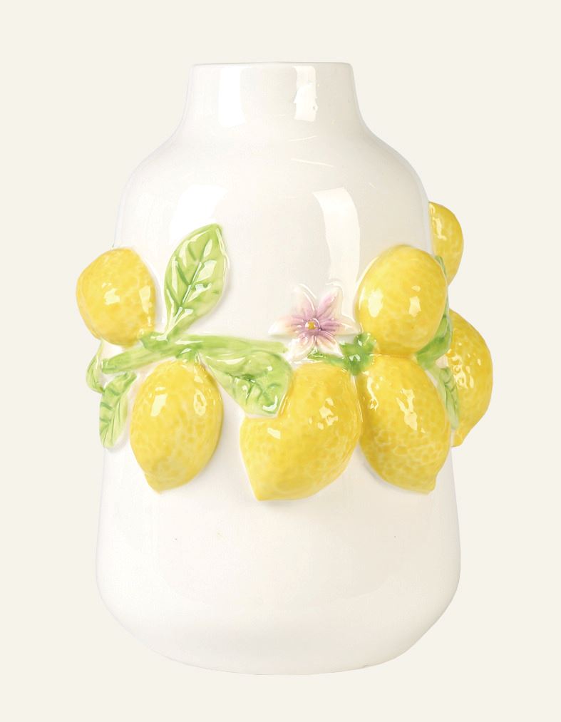 Vase Weiß - 19,7x14,3x14 Weiß - 1