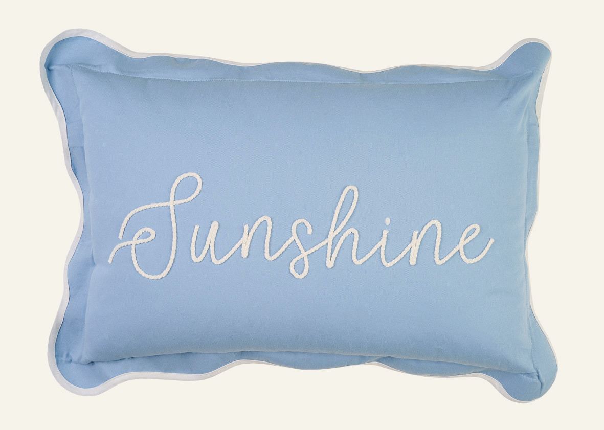 Kissen Hellblau - 40x60 cm Hellblau - 1