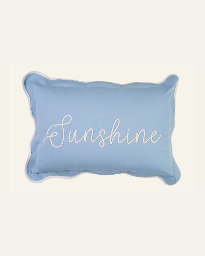 Kissen Hellblau - 40x60 cm Hellblau - 1