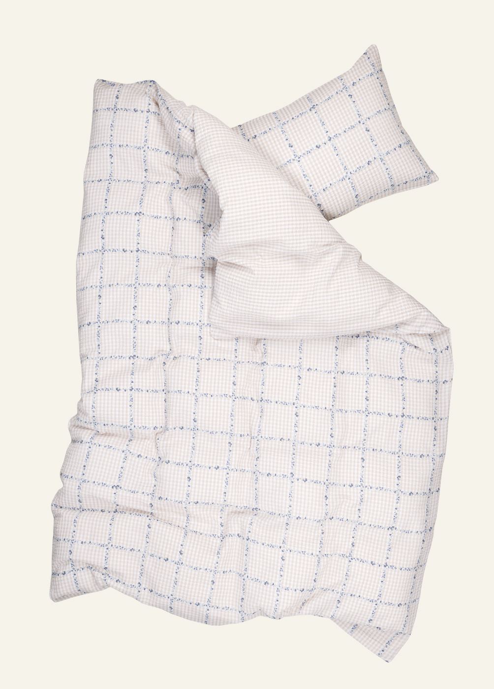 Seersucker-Bettwäsche Multi/Beige - 2