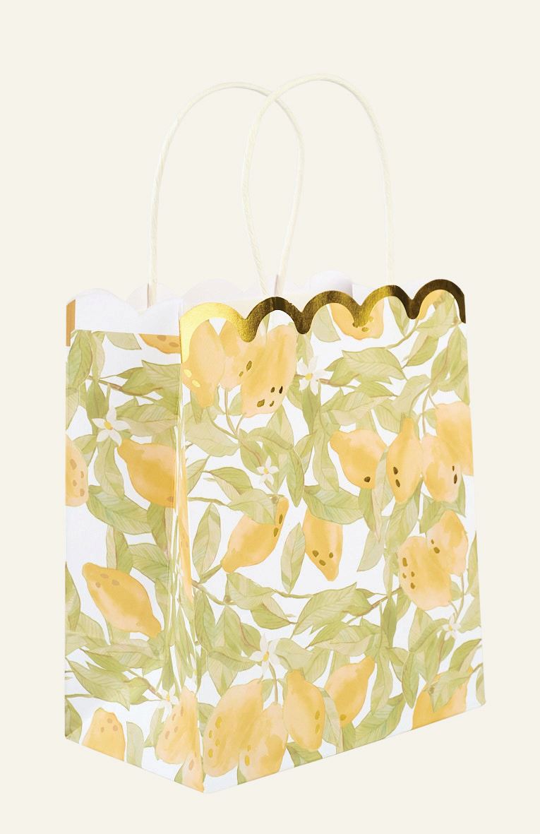 Geschenktüte 3 Stück Multi/Gelb - 17x20x10 cm Multi/Gelb - 1
