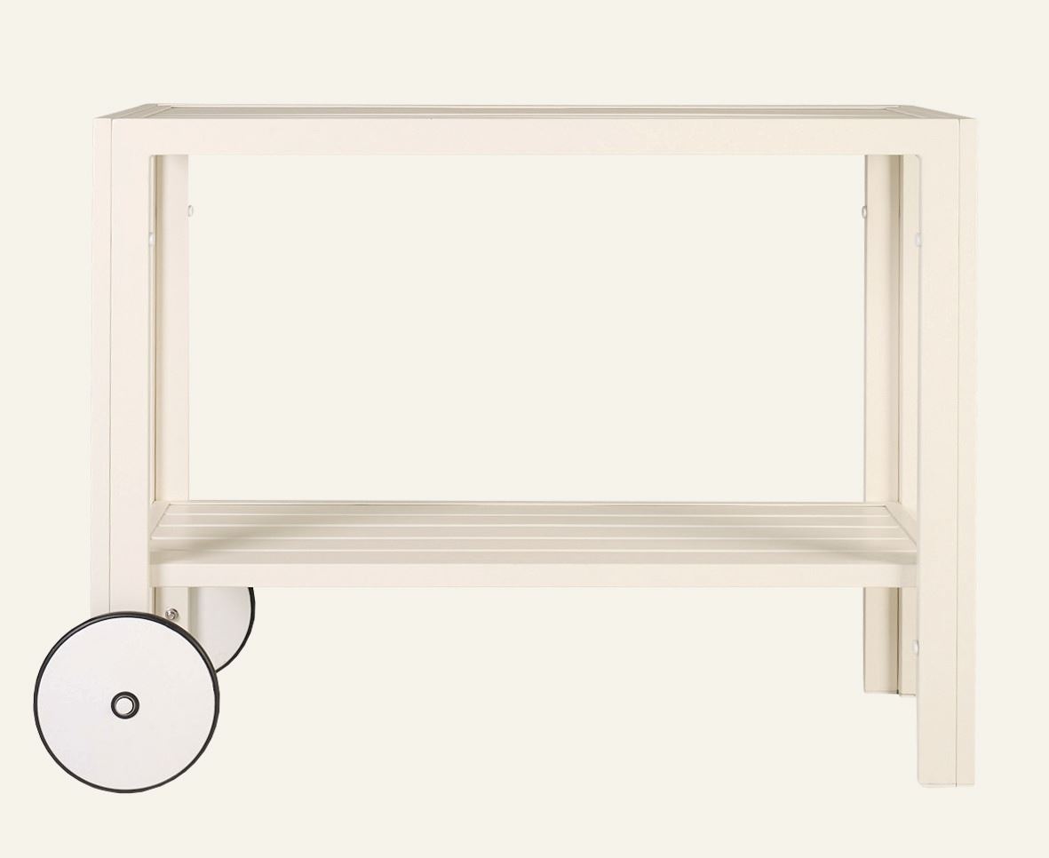 Servierwagen Offwhite - 100x45x74 cm Offwhite - 1