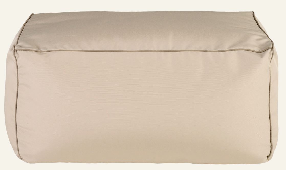 Pouffe Multi/Beige - 70x55x35 cm Multi/Beige - 1
