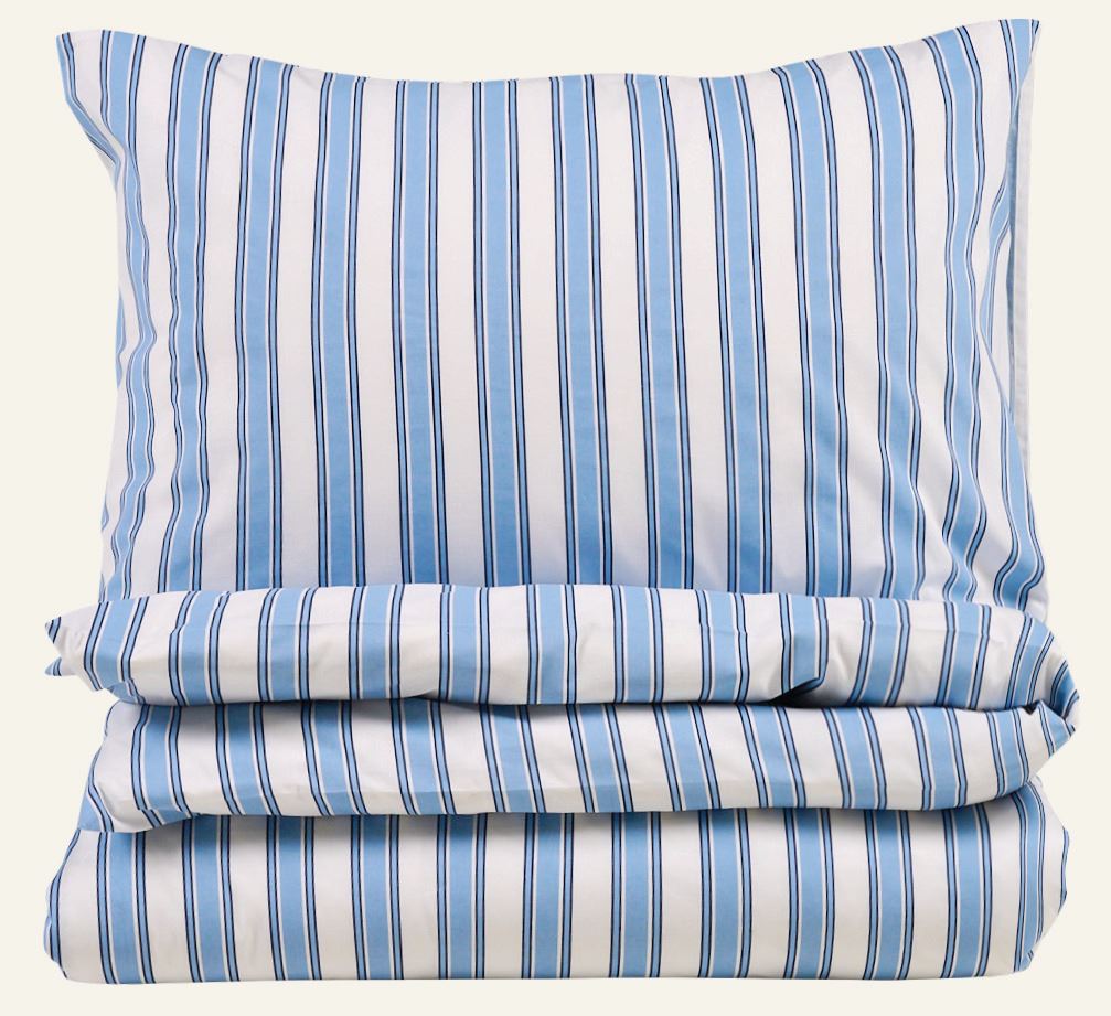 Baumwollbettwäsche Blau - 135x200+80x80 cm Blau - 1