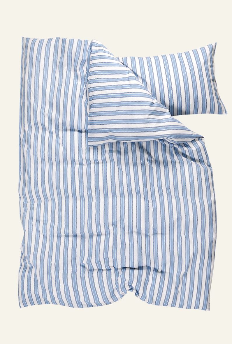 Baumwollbettwäsche Blau - 2