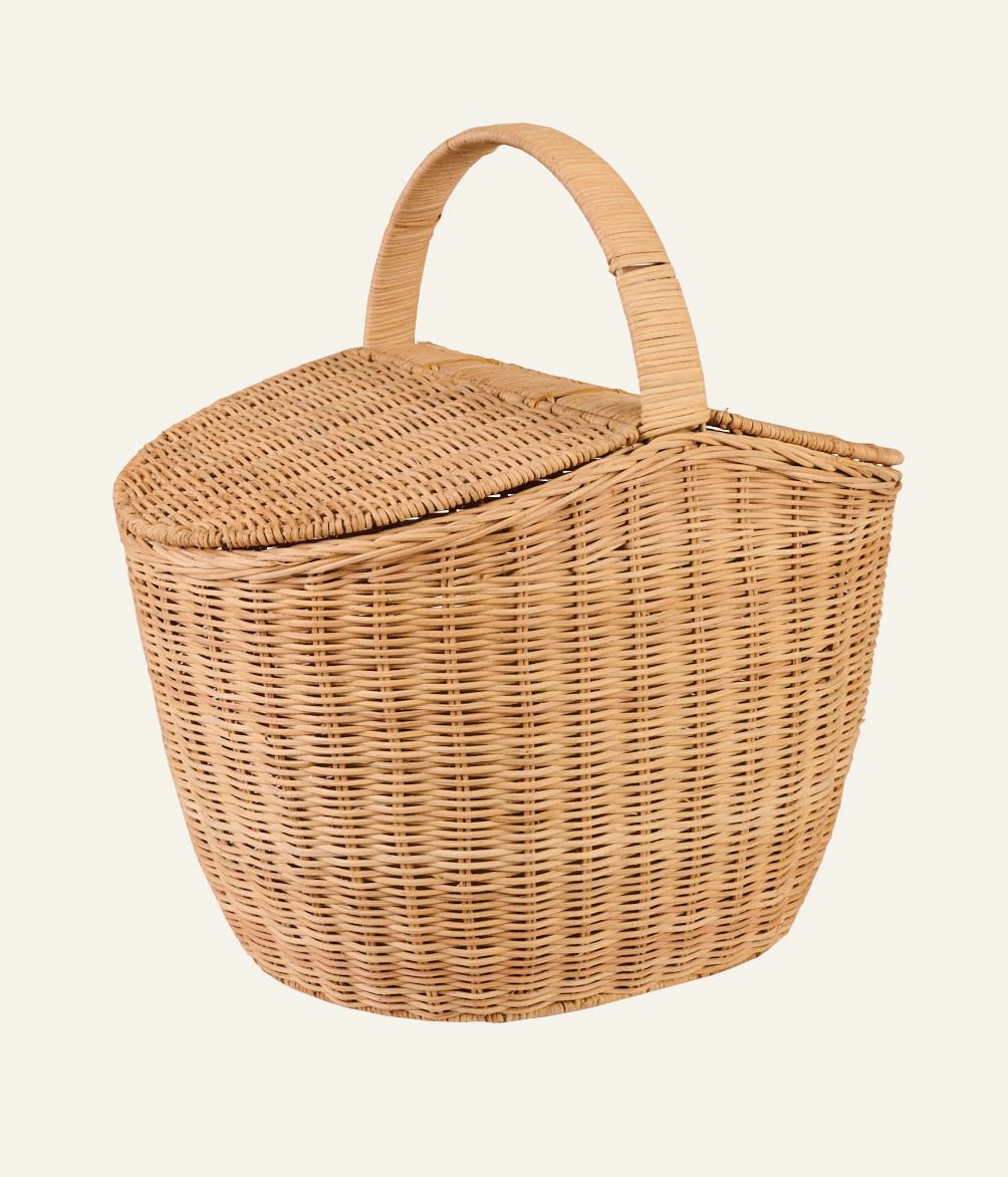 Picknickkorb Natur - 42x31x43 cm Natur - 1
