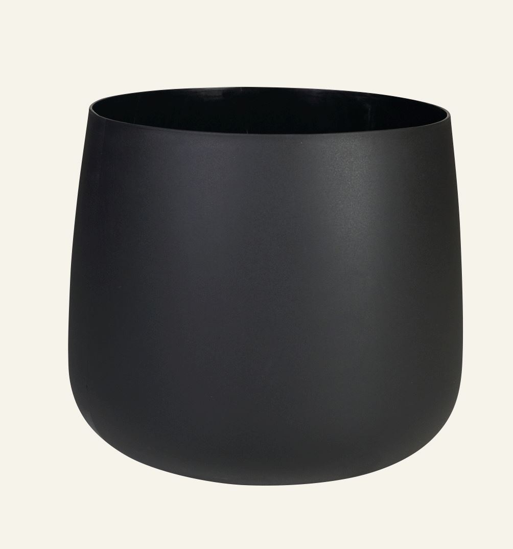 Outdoor-Blumentopf Schwarz - ø38,5x36,5 cm Schwarz - 1
