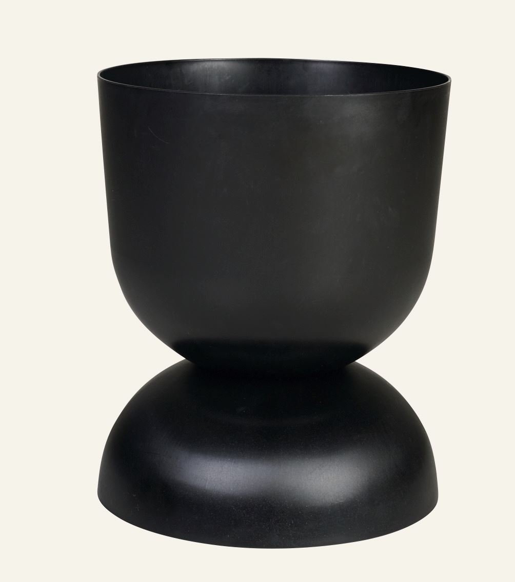 Outdoor-Blumentopf Schwarz - ø34x45,5 cm Schwarz - 1