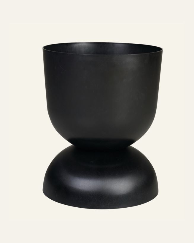 Outdoor-Blumentopf Schwarz - ø34x45,5 cm Schwarz - 1