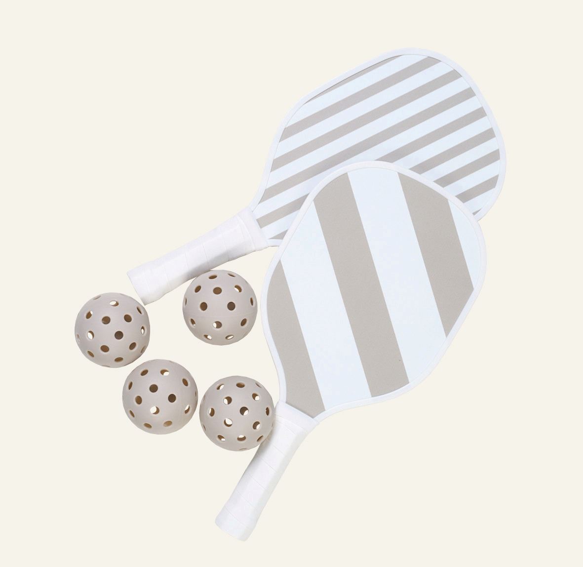 Pickleball-Set Hellbeige - 19,5x3,5x39,5 cm Hellbeige - 1