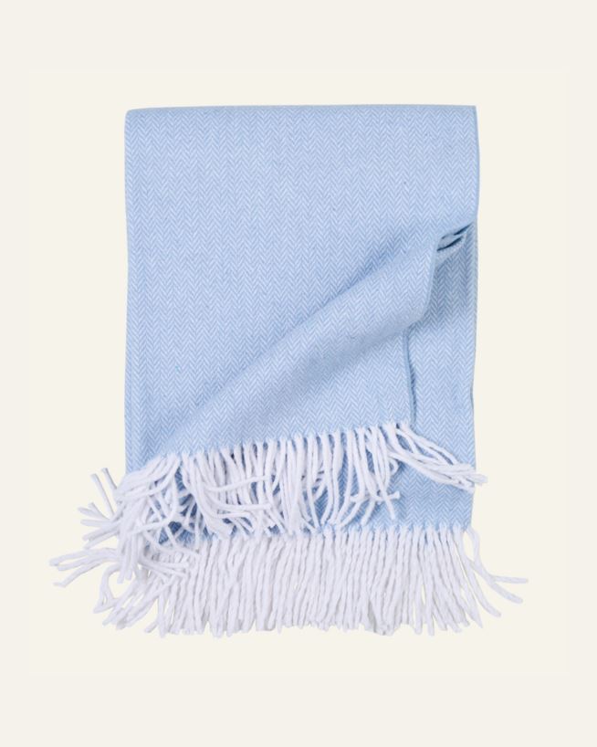 Decke Hellblau - 130x170 cm Hellblau - 1