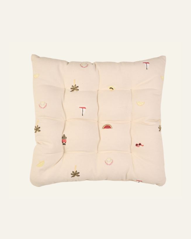 Stuhlkissen Beige - 40x40x4 cm Beige - 1
