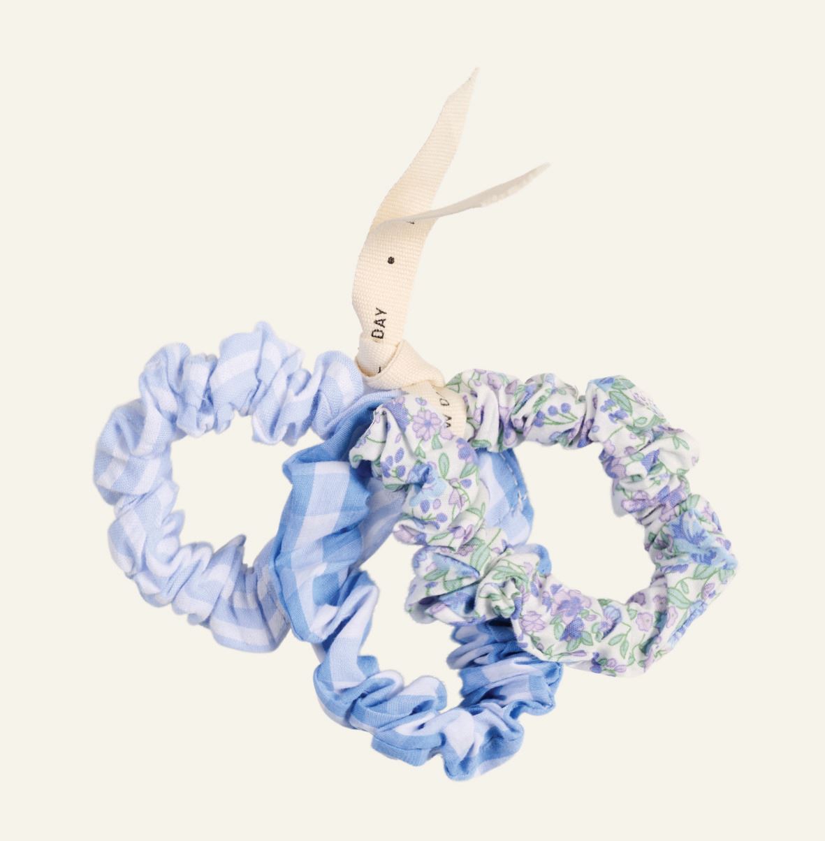 Schrunchie Blau - 6,5x6,5x0,5 cm Blau - 1