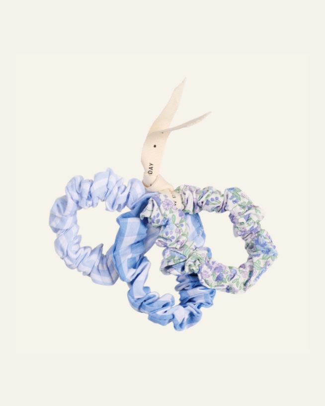 Schrunchie Blau - 6,5x6,5x0,5 cm Blau - 1