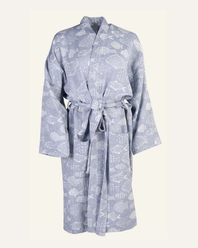 Kimono Blau - 75x105 cm Blau - 1